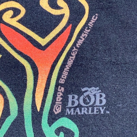 Rare 1995 Bob Marley x Liquid Blue.No tag.L.                    21 1/2 x 28 1/2 - Picture 7 of 15